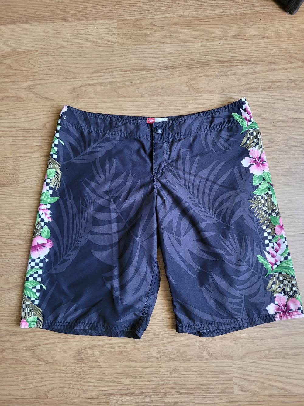 Vintage Y2k Roxy Board Shorts Beach Surf Culture Womens Medium